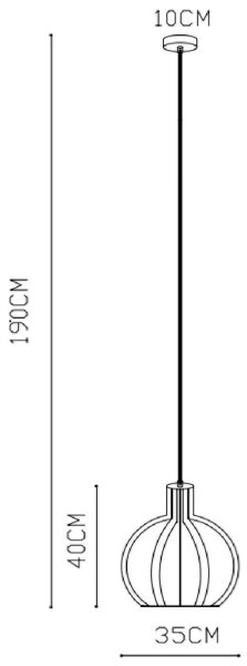 Lucide 73400/32/30 - Lustr na lanku MIKAELA 1xE27/60W/230V