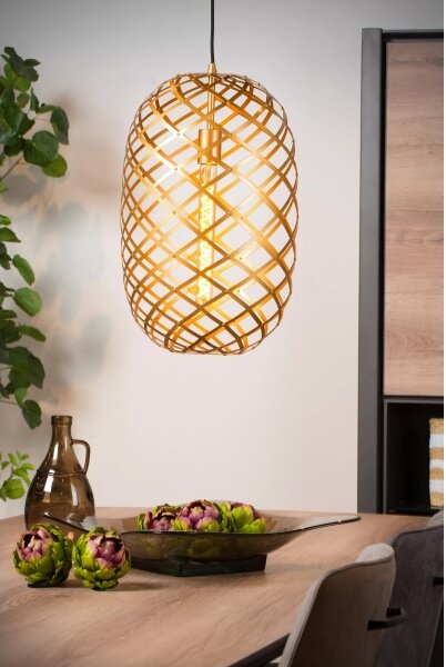 Lucide 21417/32/02 - Lustr na lanku WOLFRAM 1xE27/60W/230V mosaz