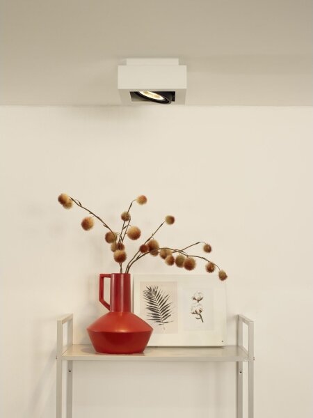 Lucide 09120/12/31 - LED Stmívatelné bodové svítidlo ZEFIX 1xGU10/12W/230V bílá