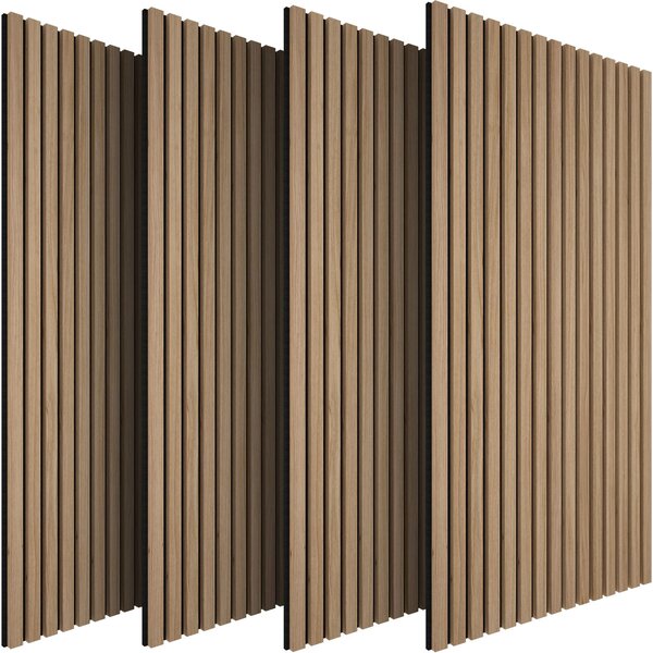 Tectake Akustické panely Sonic Wall IV v dřevěném vzhledu - dub