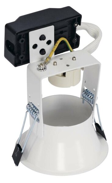 BIG WHITE SLV HORN 1, vestavné svítidlo, QPAR51, jedna žárovka, kulaté, bílé matné, max. 50 W, vč. upínacích pružin 112911