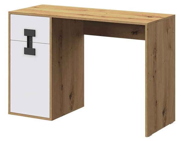 PC stolek Marcel TE1 (dub artisan + bílý lesk)