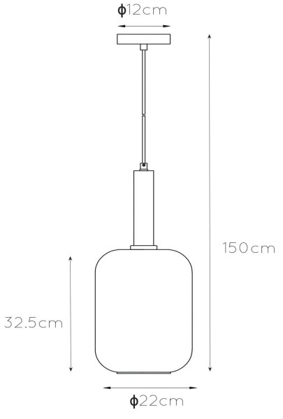 Lucide 45494/01/65 - Lustr na lanku JOANET 1xE27/40W/230V