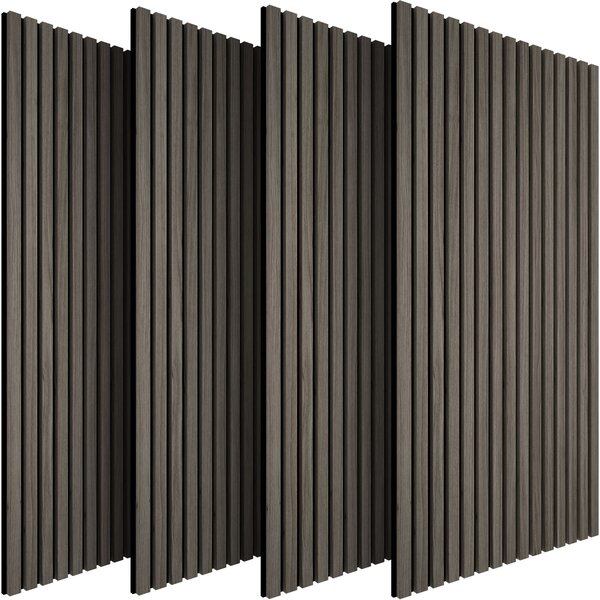 Tectake Akustické panely Sonic Wall IV v dřevěném vzhledu - světle šedý dub