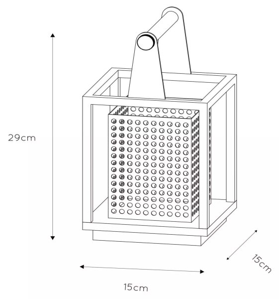 Lucide 21522/01/30 - Stolní lampa SANSA 1xE27/40W/230V