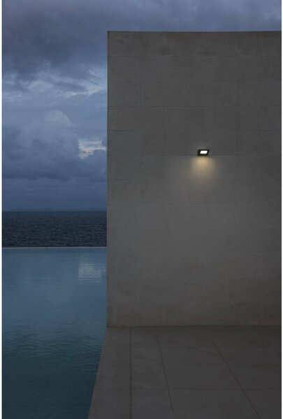 BIG WHITE SLV IPERI WALL, venkovní nástěnné svítidlo, LED, 4000K, IP44, antracit, 48 LED, 5 W 231315