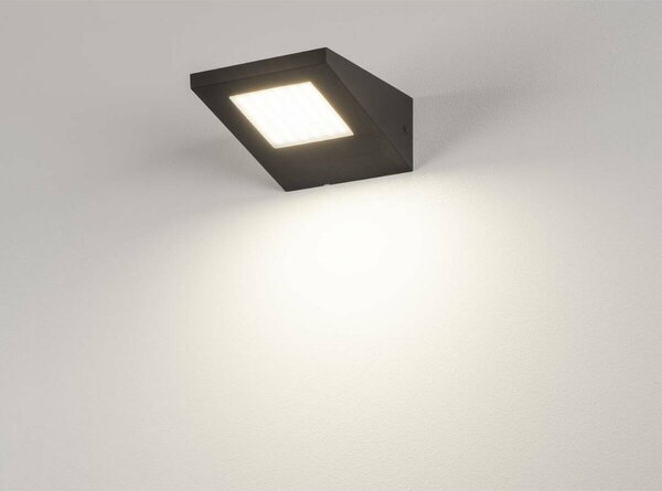 BIG WHITE SLV IPERI WALL, venkovní nástěnné svítidlo, LED, 4000K, IP44, antracit, 48 LED, 5 W 231315
