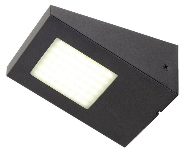 BIG WHITE SLV IPERI WALL, venkovní nástěnné svítidlo, LED, 4000K, IP44, antracit, 48 LED, 5 W 231315