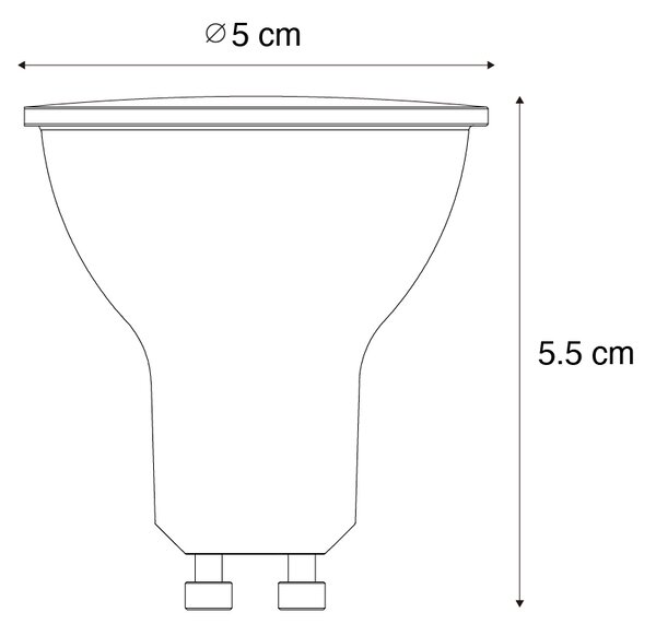 GU10 LED žárovka se soumrakovým senzorem 3W 200 lm 2700K