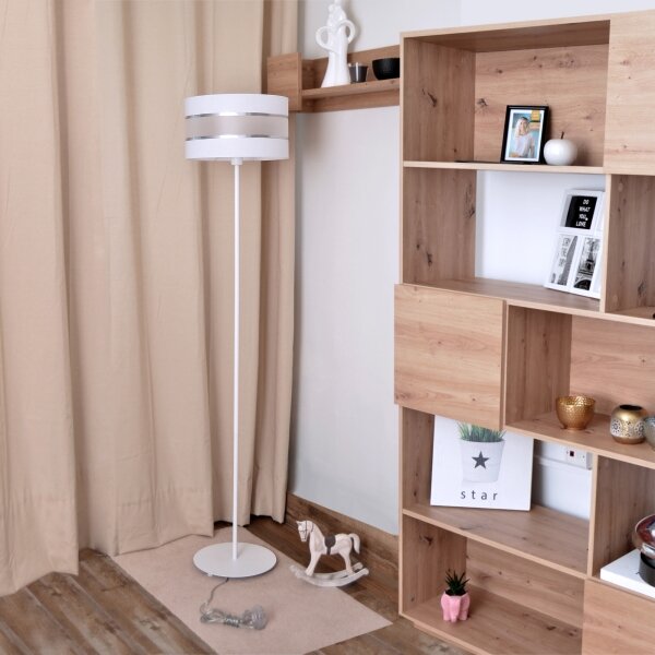 LED Stojací lampa HELEN 1xE27/15W/230V bílá