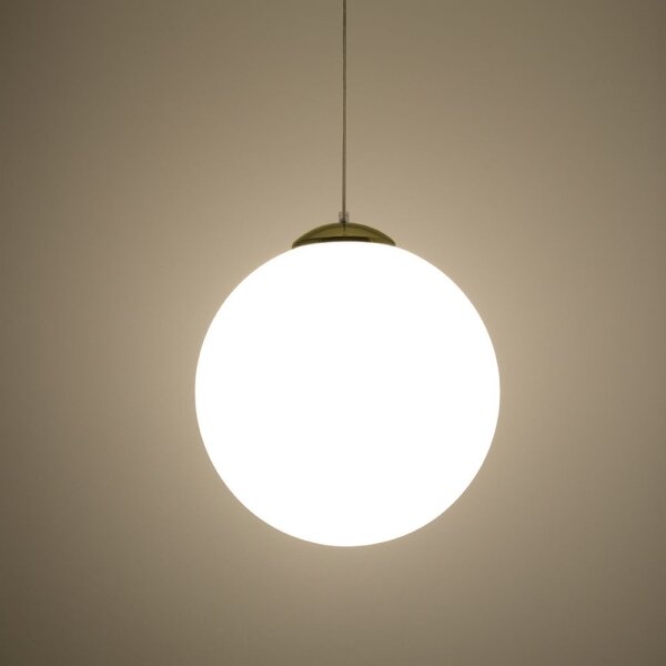 Sollux SL.0717 - Lustr na lanku TOYA 1xE27/60W/230V pr. 40 cm bílá/zlatá