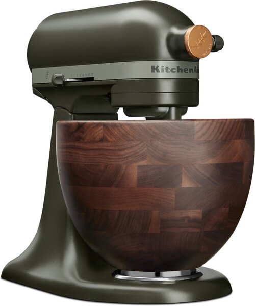 KitchenAid 5KSM180WSEEG Robot kuchyňský Artisan 180 Evergreen s dřevěnou mísou 4,7 l