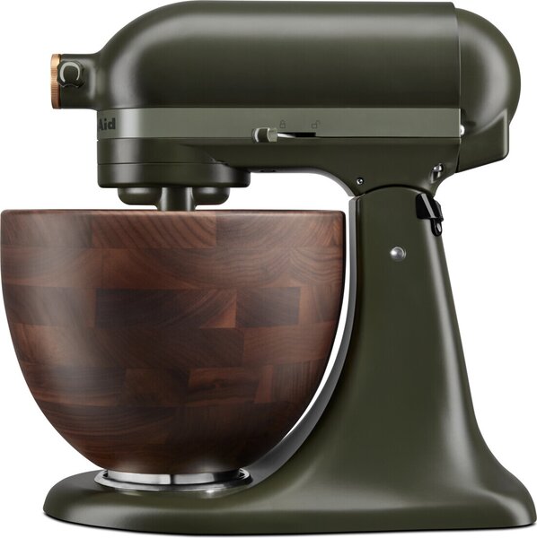 KitchenAid 5KSM180WSEEG Robot kuchyňský Artisan 180 Evergreen s dřevěnou mísou 4,7 l