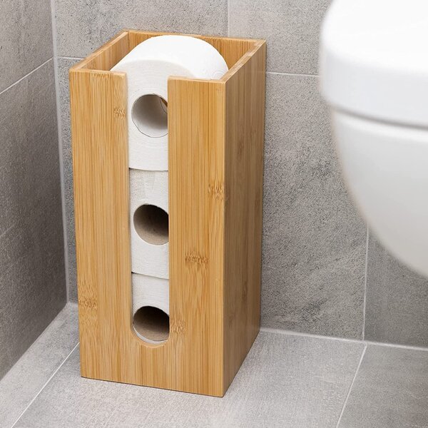 REA - Tutumi bambusový držák toaletního papíru Bamboo, 390230, HOM-07502