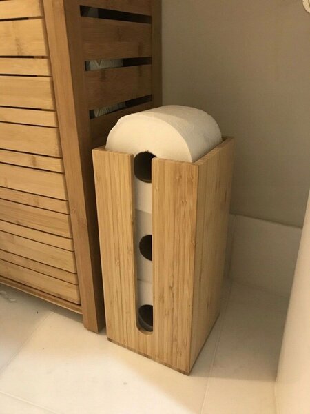 REA - Tutumi bambusový držák toaletního papíru Bamboo, 390230, HOM-07502
