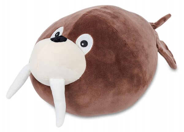 Polštářek mikrospandex Mrož hnědý 55 cm