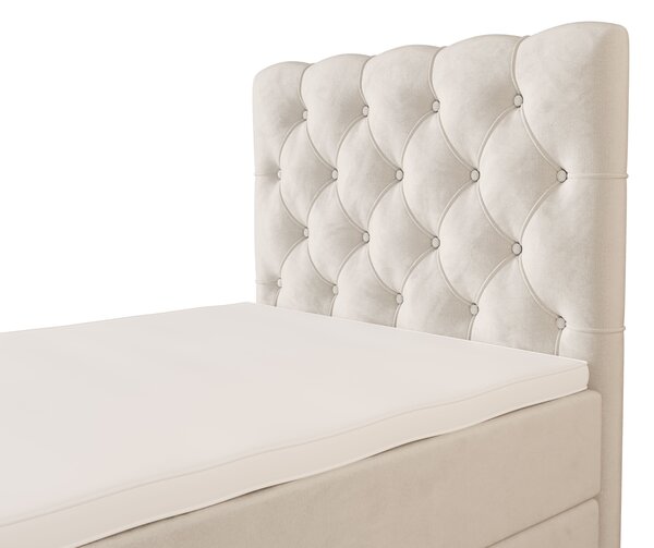 Čalouněná boxspringová postel 90x200 ADRIA PLUS 2 - béžová