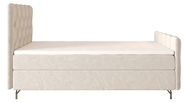 Čalouněná boxspringová postel 90x200 ADRIA PLUS 2 - béžová