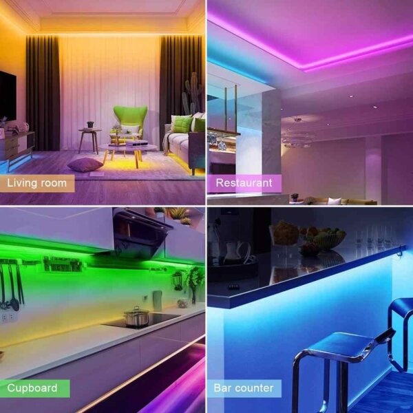 Solight WM57 - LED RGB Stmívatelný pásek LED/20W/230V 5m IP65 Tuya + DO