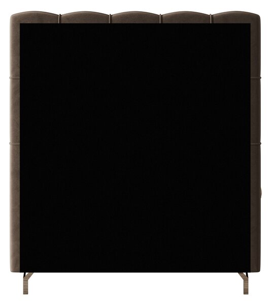 Čalouněná boxspringová postel 120x200 ADRIA PLUS 2 - hnědá