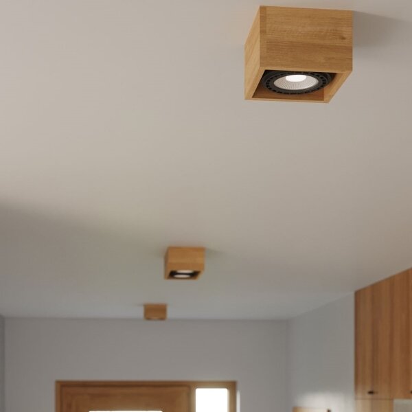 Sollux SL.0916 - Stropní svítidlo QUATRO 2xGU10/40W/230V buk