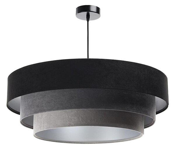 Lustr na lanku TRINITI 1xE27/60W/230V černá/šedá