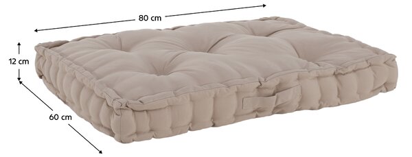 KONDELA Polštář na paletové sezení, hnědošedá Taupe, LEGNO