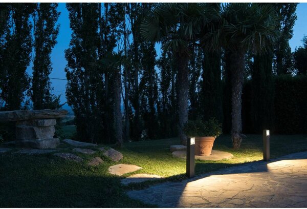 BIG WHITE SLV LOGS 70, venkovní stojací lampa, LED, 3000K, IP44, hranatá, antracit, D/Š/V 13/8/69,5 cm, 8 W 232125