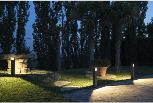 BIG WHITE SLV LOGS 70, venkovní stojací lampa, LED, 3000K, IP44, hranatá, antracit, D/Š/V 13/8/69,5 cm, 8 W 232125
