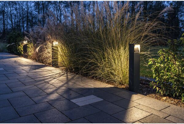BIG WHITE SLV LOGS 70, venkovní stojací lampa, LED, 3000K, IP44, hranatá, antracit, D/Š/V 13/8/69,5 cm, 8 W 232125