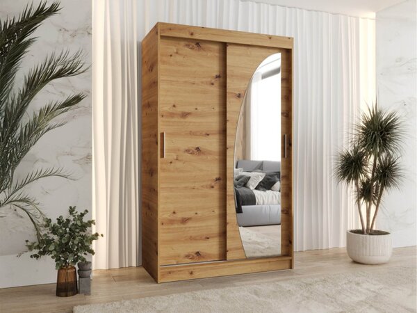 Šatní skříň Grilion 120, Barva: černá, Zásuvky: Ne 5903211418266