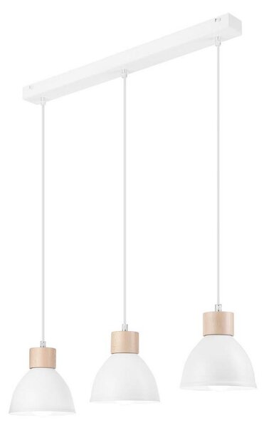 Lustr na lanku NICO 3xE27/60W/230V bílá
