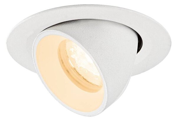 BIG WHITE SLV NUMINOS GIMBLE XS Stropní vestavné svítidlo, 2700 K, 40°, IP20, kulaté, bílé 1010039