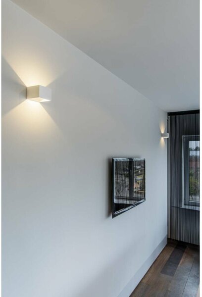 BIG WHITE SLV LOGS IN, nástěnné svítidlo, LED, 3000K, hranaté, bílé, vč. ovladače LED 151321