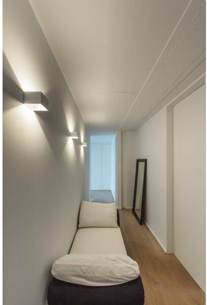 BIG WHITE SLV LOGS IN, nástěnné svítidlo, LED, 3000K, hranaté, bílé, vč. ovladače LED 151321