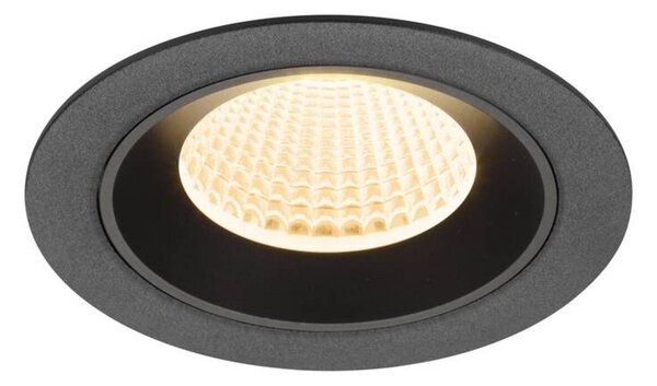 BIG WHITE SLV NUMINOS M Stropní vestavné svítidlo, 2700 K, 40°, IP20, kulaté, černé 1009598
