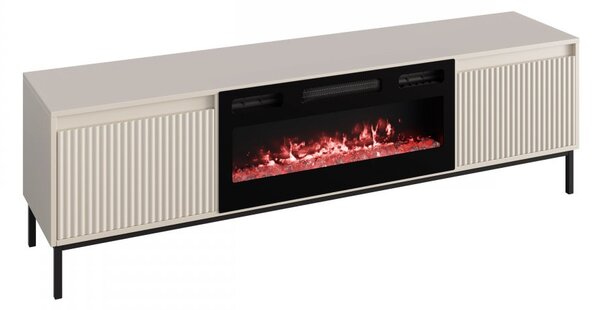 TV skříňka/stolek s elektrickým krbem Somkera EF (kašmír)