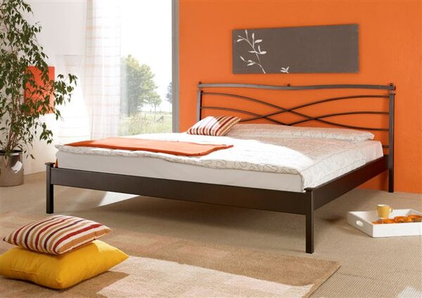 Česká Kovová postel ANGELETA Barevne provedení: černá, Rozměr: 90 x 200 cm