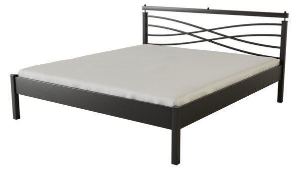 Nábytek ATIKA s.r.o. Kovová postel ANGELETA Povrchová úprava: stříbrná RAL 9006, Rozměr: 180 x 200 cm
