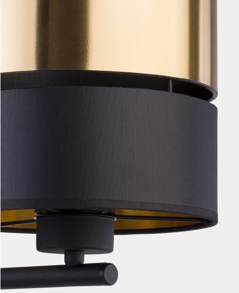 Nástěnná lampa HILTON 1xE27/15W/230V mosaz/černá