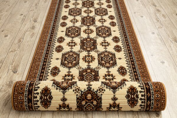 Weltom Běhoun BCF ZEGARY béžový / hnědý Šíře: 80 cm