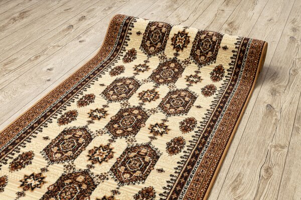 Weltom Běhoun BCF ZEGARY béžový / hnědý Šíře: 80 cm