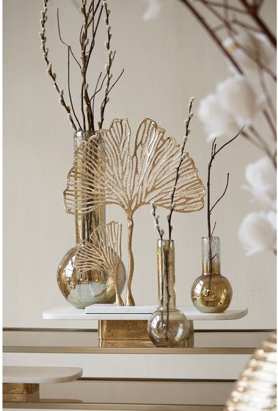 Kovová soška (výška 48 cm) Leaf – Light & Living