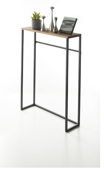 Černý konzolový stolek 18.5x60 cm Tower – YAMAZAKI
