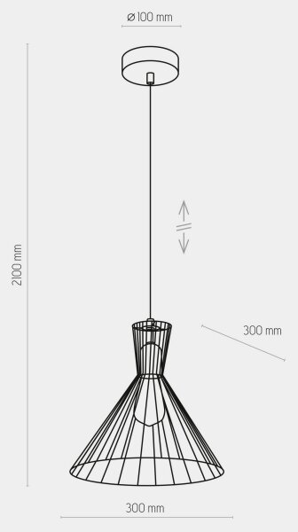 Lustr na lanku SAHARA 1xE27/60W/230V