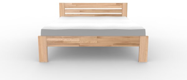 Masivní postel AMANDA - Solwo Design Materiál: Buk cink, Barevne provedení: Olejování přírodní 101/201, Specifikace: 160x200