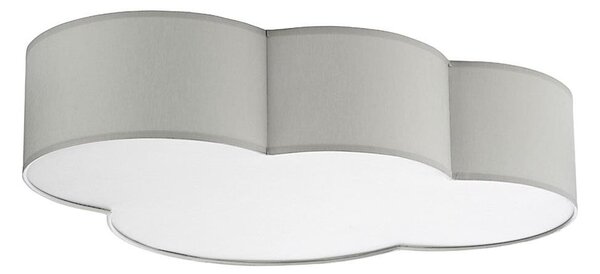 Dětské stropní svítidlo CLOUD 4xE27/15W/230V šedá
