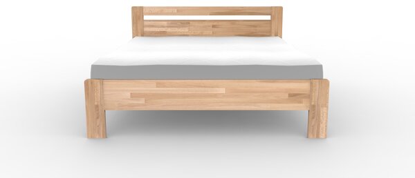 Masivní postel ANGELIKA - Solwo Design Materiál: Buk cink, Barevne provedení: Olejování přírodní 101/201, Specifikace: 140x200