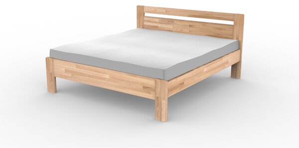 Masivní postel ANGELIKA - Solwo Design Dřevo a odstín oleje: BUK Cink - Olej odstín BO105, Rozměr spací plochy: 240x200
