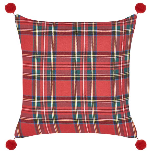 Sada 3 dekorativních polštářů JOVIA 45 x 45 cm Vícebarevná Vánoční vzor
